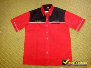 sulam nama pada kemeja