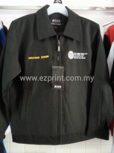 tempahan jaket korporat hitam