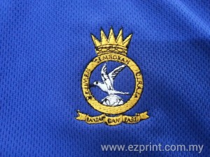 embroidery rejimen semboyan diraja