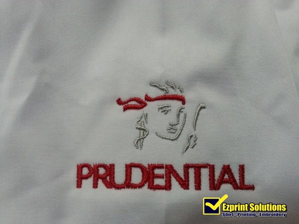 sulam logo prudential embroidery