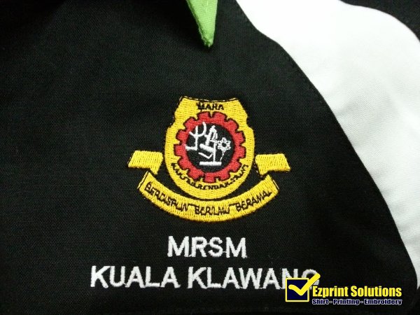 logo mrsm embroidery