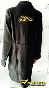 sulam khat pada baju