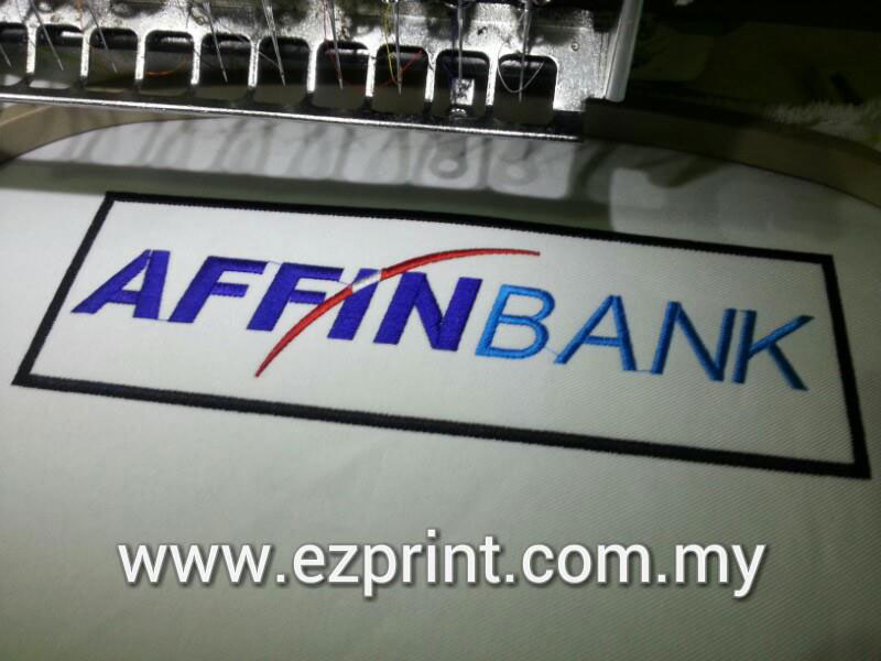 patch embroidery Affin Bank