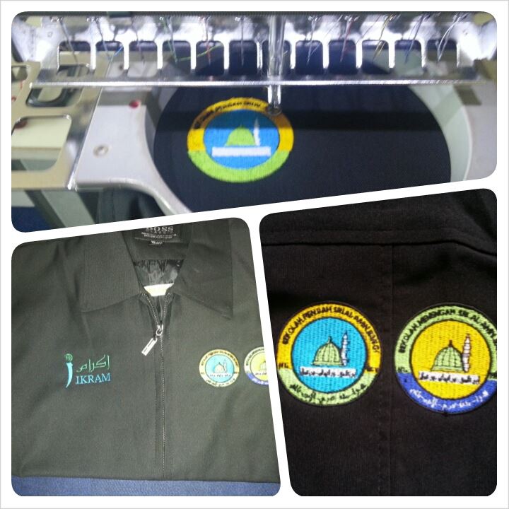 sulam jaket sekolah al-amin