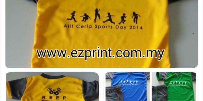 set baju sukan tadika