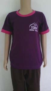 Baju sukan tadika iqra junior