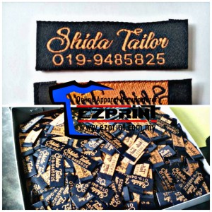 tempah label baju