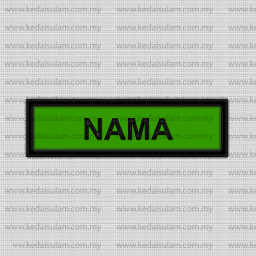 nametag hijau