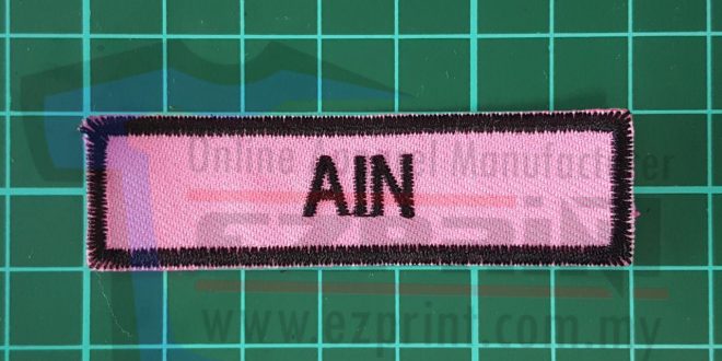 sulam logo baju harga (Benang â 4pcs Ezprint NameTag Pink) Kain 1Set Hitam, sulam logo baju harga (Benang â 4pcs Ezprint NameTag Pink) Kain 1Set Hitam,