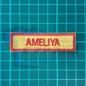 order name tag sekolah