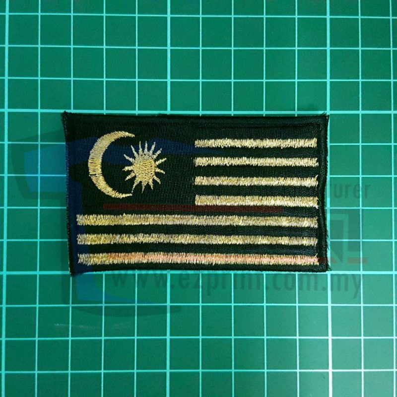 sulam bendera malaysia patches