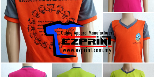 Shirt sukan sekolah rendah