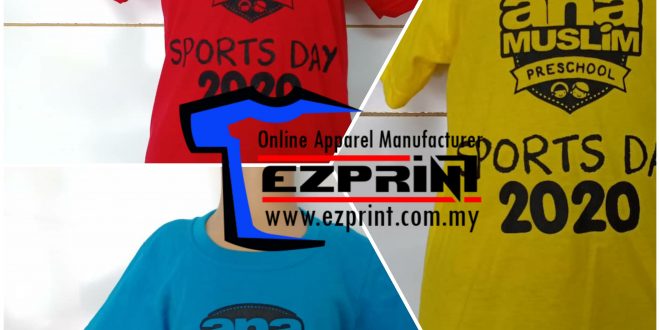 baju sport day sekolah